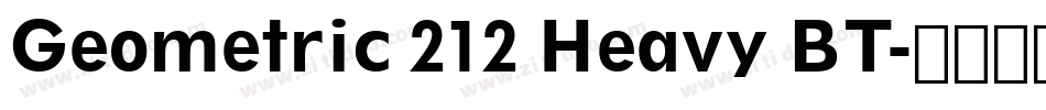 Geometric 212 Heavy BT字体转换